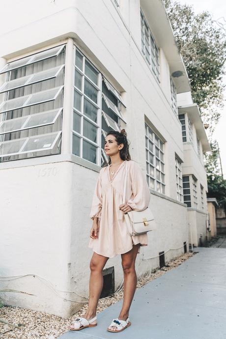Flamingo Miami-Pink_Dress-Marni_Sandals-Outfit-Collage_On_The_Road-Street_Style-34