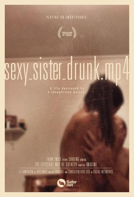 Esta campaña simula pósters de cine para alertar sobre el peligro de compartir vídeos íntimos