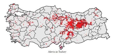 Los alevíes en Turquía se concentran especialmente en la zona central de Anatolia