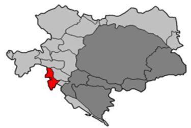 El litoral austriaco englobaba la zona de Carniola y de Istria