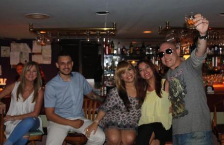 Con Estela Vélez, Samuel Rodríguez, Hannani y Pekeke en Puntofijo, Puerto Rico.