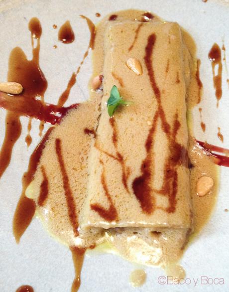 canelon de pato con foie Antunez baco y boca