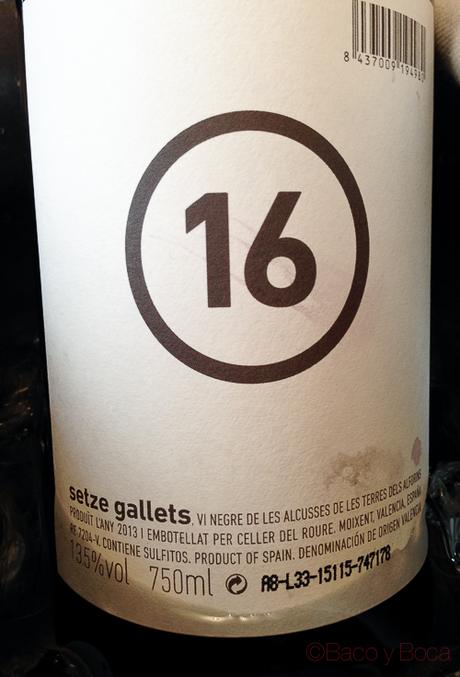 16 gallets vino Antunez baco y boca