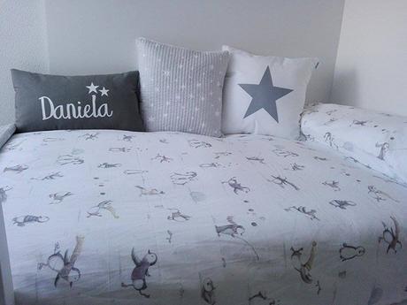 La habitación de los mellizos de Lorena en BLANCO Y GRIS!