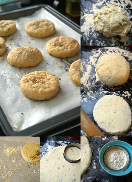 Galletas de queso al estilo americano con albahaca y ají picante #JaquealaReina