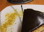 Tarta opera muselina pistachos ganache cerezas