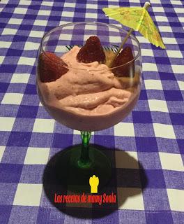 CREMA FRÍA DE FRESAS