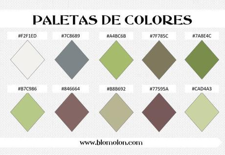 paleta de colores 4 combinaciones