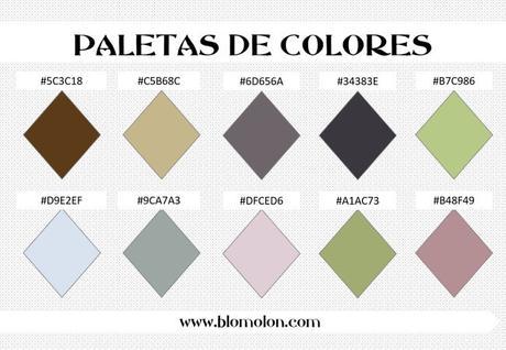 paleta de colores 3 combinaciones