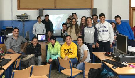 Charla virtual con estudiantes del IES Fuensanta en Córdoba
