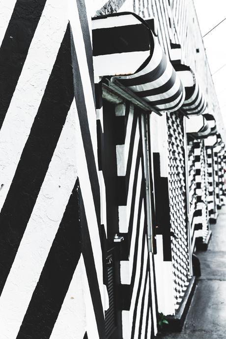 Wynwood-Miami-Black_And_White_Stripes_Wall-For_Love_And_Lemons_Dress-Floral_Print-Wedges-Outfit-54