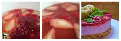 Tarta mousse de fresas