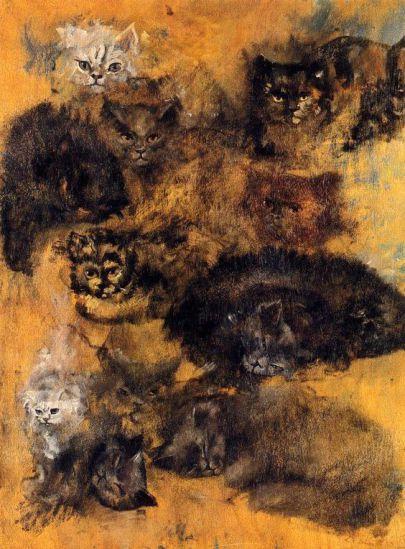 Los gatos (Óleo - 1952)