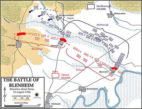mapa batalla blenheim