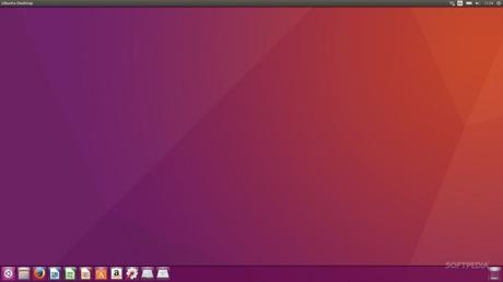 Ubuntu 16.04 LTS (Xenial Xerus) ya disponible para su descarga Lanzador Unity en la parte inferior. (c) Softpedia