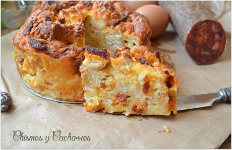 Chorizo Strata Cake