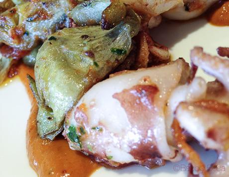 sepietas con alcachofas El raco del navegant bacoyboca