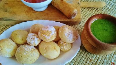 Mojo rojo y verde canario