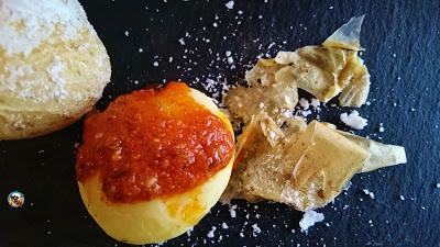 Mojo rojo y verde canario