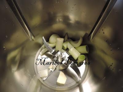 Risotto de salmón en olla programable.