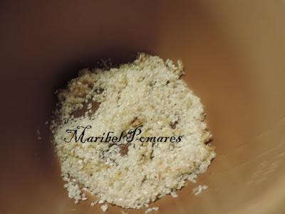 Risotto de salmón en olla programable.