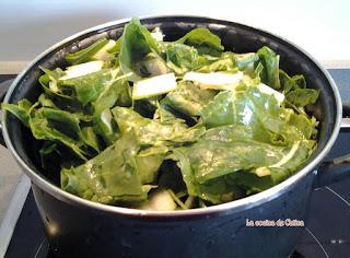 Acelgas en blanqueta