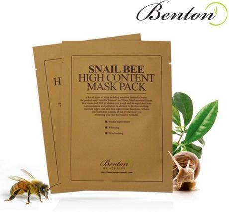 La mascarilla “Snail Bee High Content Mask Pack” de BENTON en W2BEAUTY (From Asia With Love)