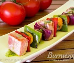 Brocheta de atún y verduras de Burruezo congelados