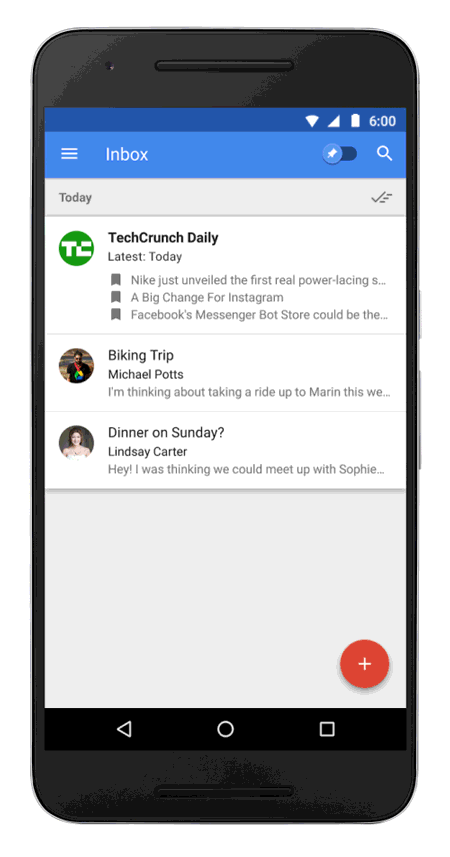 Ahora es posible almacenar artículos en la herramienta Inbox de Gmail Ahora es posible almacenar artículos en la herramienta Inbox de Gmail