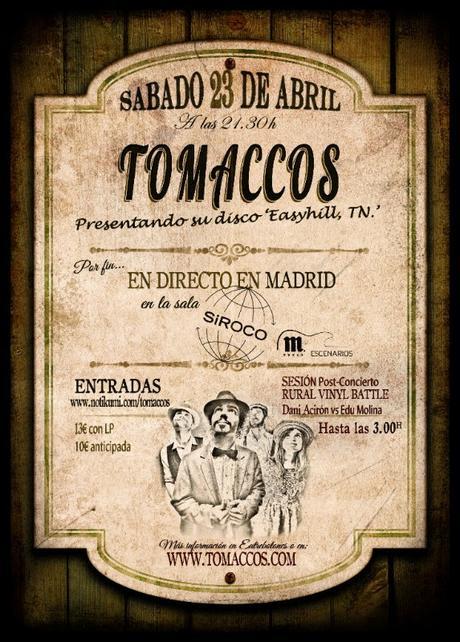 Concierto de Tomaccos en Siroco