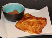 Hojaldre relleno dulce leche chocolate blanco