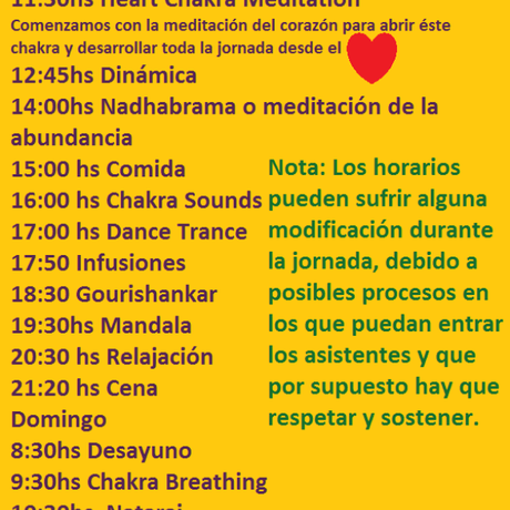 Retiro Intensivo de Meditaciones Activas