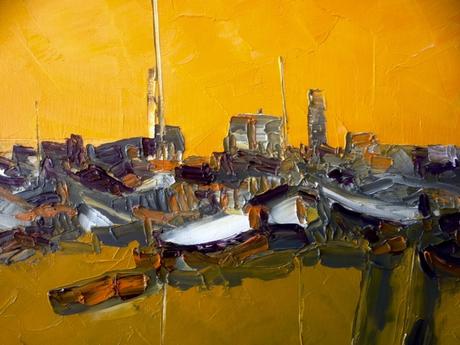 S/T.Óleo espátula lienzo. 2016.073 x 060 cm.Detalles.