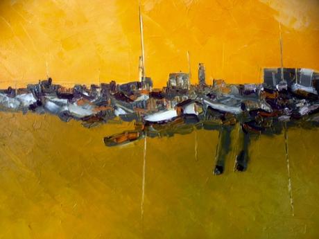 S/T.Óleo espátula lienzo. 2016.073 x 060 cm.Detalles.