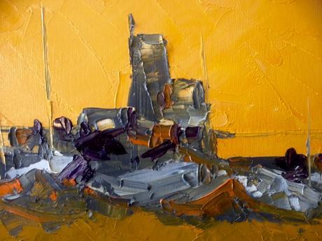 S/T.Óleo espátula lienzo. 2016.073 x 060 cm.Detalles.