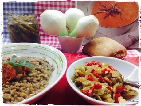 Lentejas con sofrito de verduras y chorizo 3