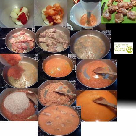 Arroz con pollo de corral y espárragos trigueros