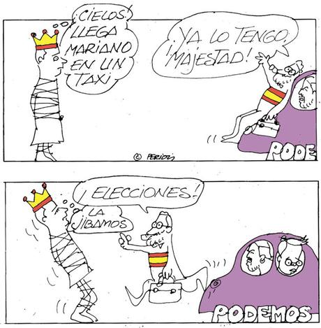 [Humor en domingo] Hoy, sin palabras por descanso del personal, con viñetas de Peridis