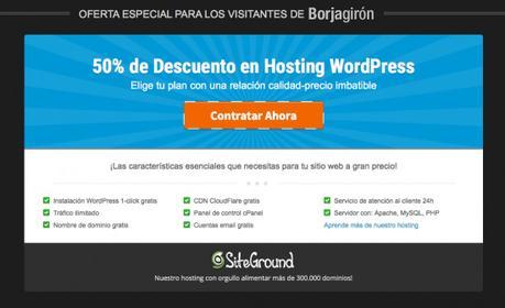Cómo hacer un blog profesional en WordPress en 10 minutos Descuento directo Siteground