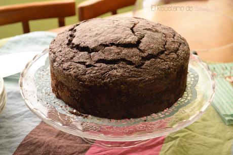 Bizcocho de remolacha y chocolate - Reto #elasaltablogs