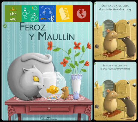 Imágenes de la aplicación para niños de Feroz y Maullín