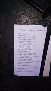 Concierto La Gran Esperanza Blanca, Valencia, Sala Loco Club, 23-4-2016