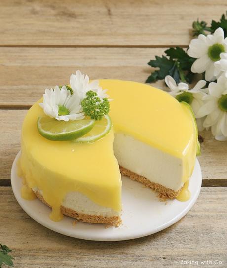 cheesecake de lima o limón sin horno