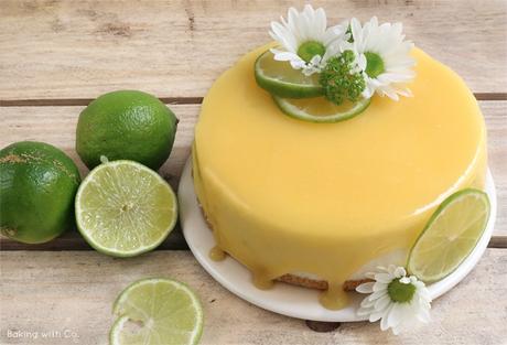 cheesecake de lima o limon con lemos curd