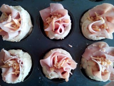 Muffins Rosas de Pizza