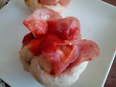 Muffins Rosas de Pizza