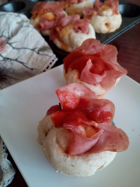 Muffins Rosas de Pizza