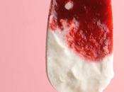 Helado vegano fresas crema coco