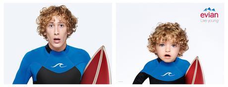 Los bebés de Evian se vuelven surferos en su última campaña