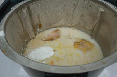 Crema dulce  de mango y pomelo sin gluten ni lactosa